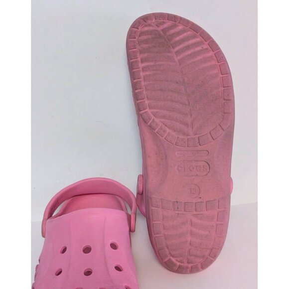 Crocs Mens Size 13 Classic Slip-On Waterproof Pink Clogs Mules Shoes Comfort - Picture 6 of 7